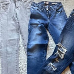 Jeans Various Brands Guess Express Skinny Mid Rise 2R Size 2R One Distressed